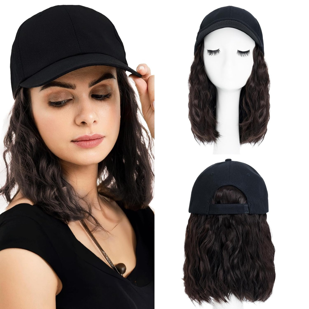 Stylish Flame-Resistant Wavy Hair Cap for Effortless Looks