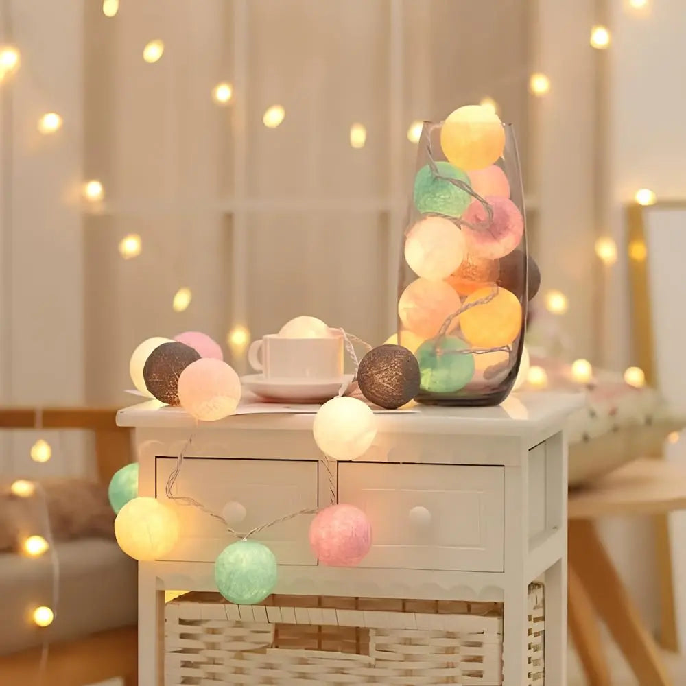 Ball String Lights for Atmospheric Decor