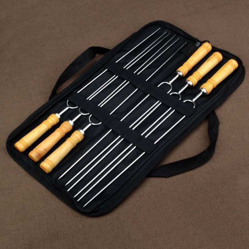GrillMaster Pro – 6-Piece Stainless Steel Skewer Set