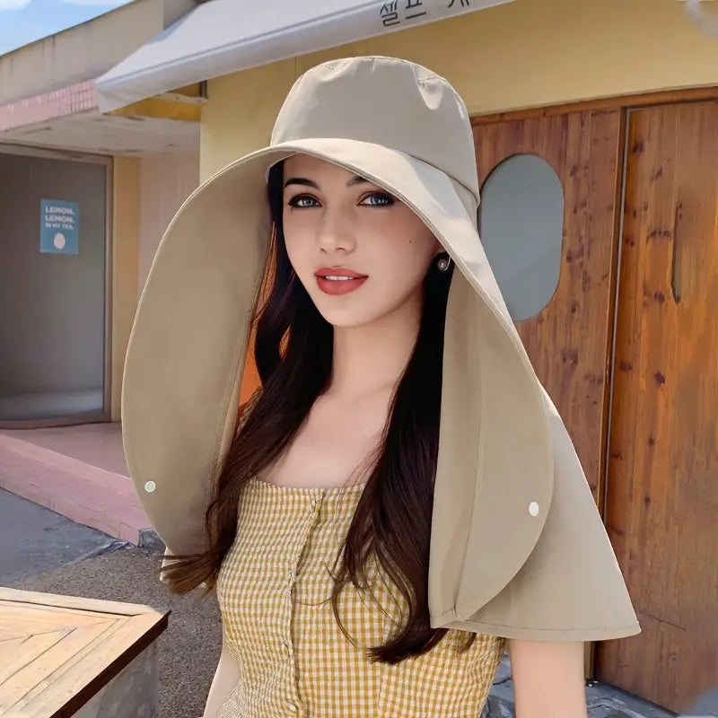 Chic Wide Brim Sun Shield Hat for Women