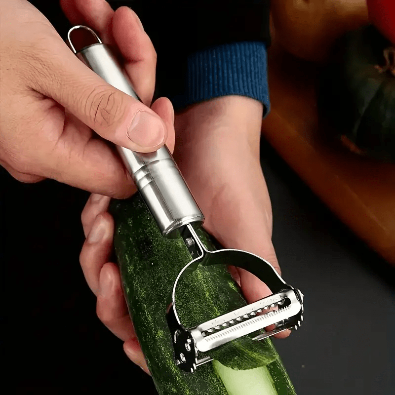 PrecisionPro – Stainless Steel Vegetable Peeler & Slicer