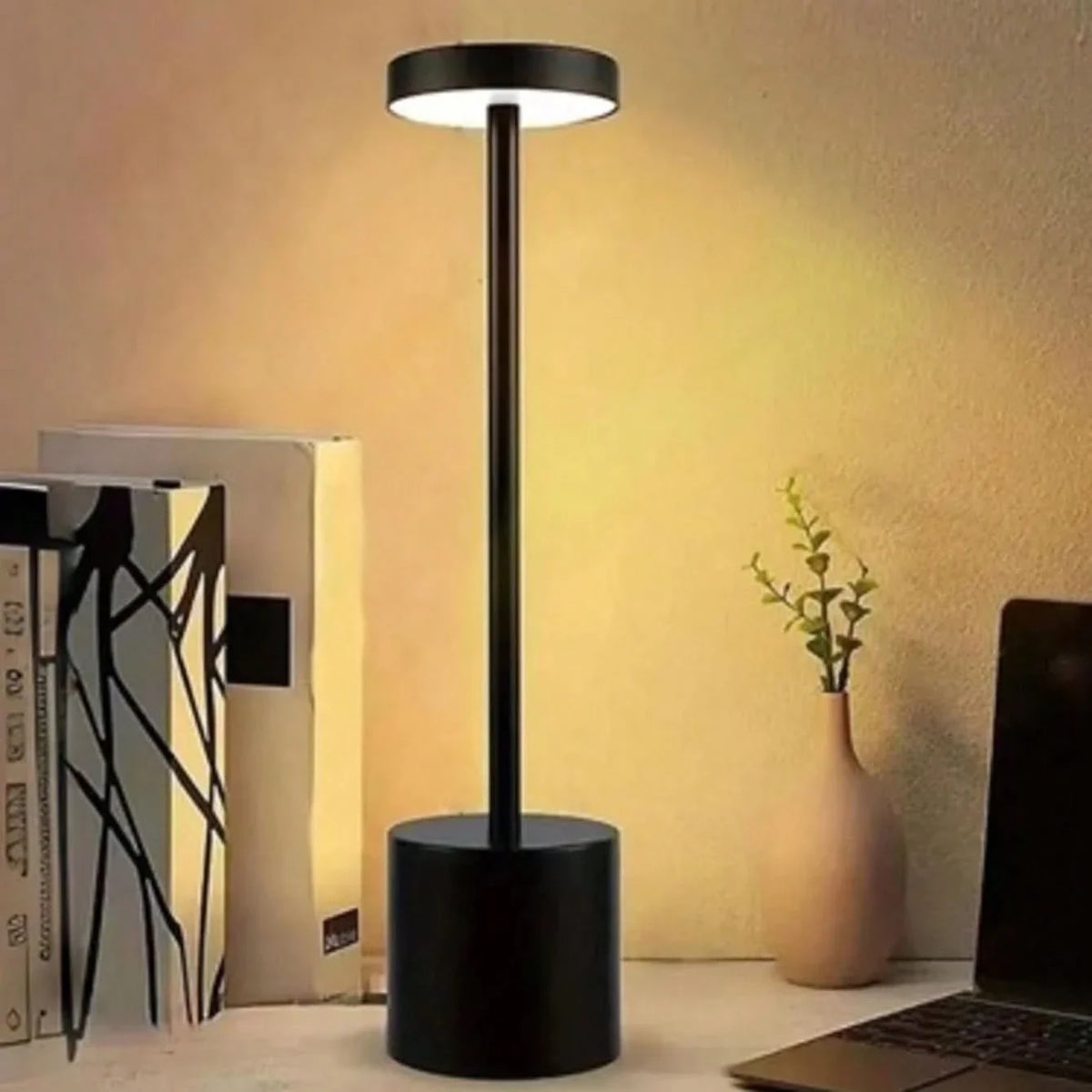 IlluminatePro – Versatile Rechargeable LED Desk Light with Flame Effect