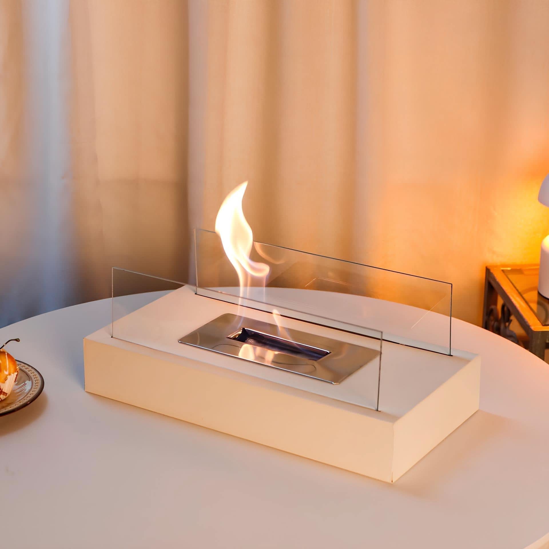 FlameGlow - Compact Bioethanol Tabletop Fireplace