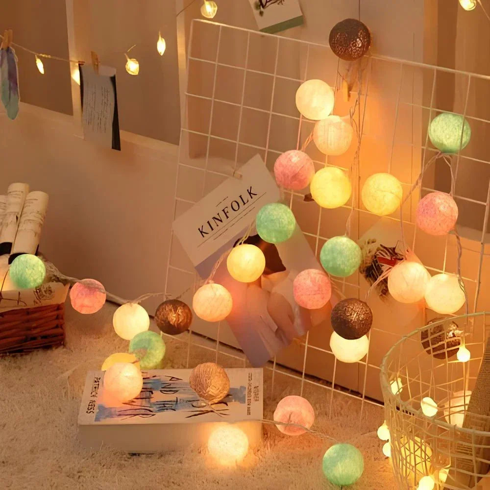 Ball String Lights for Atmospheric Decor