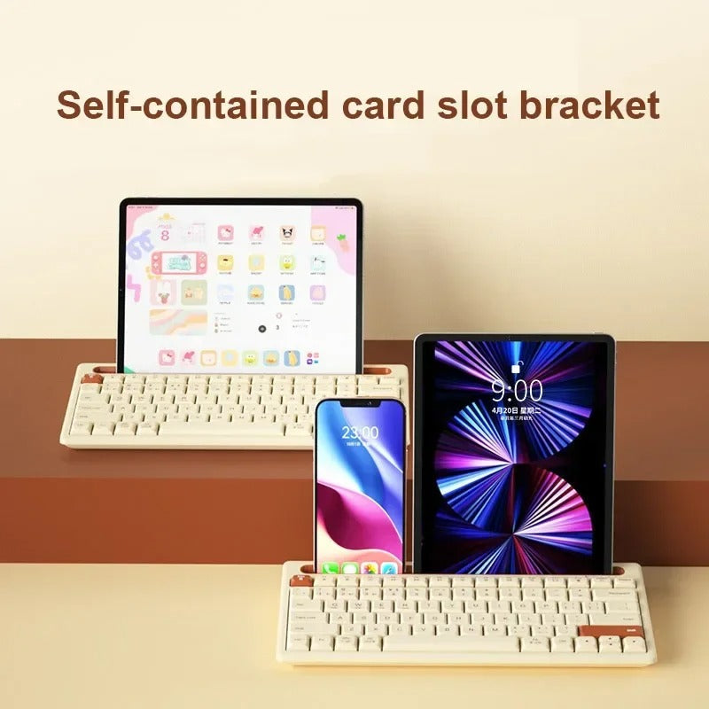 Multidevice Bluetooth Keyboard for Tablets and More