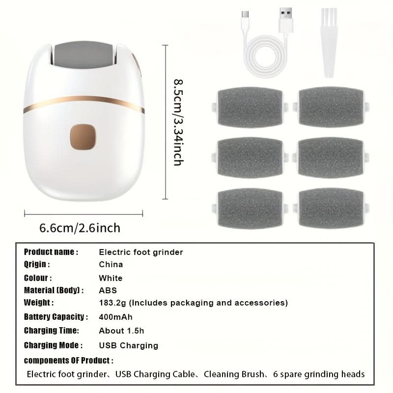 GleamTech – Rechargeable Foot Care Scrubber Set