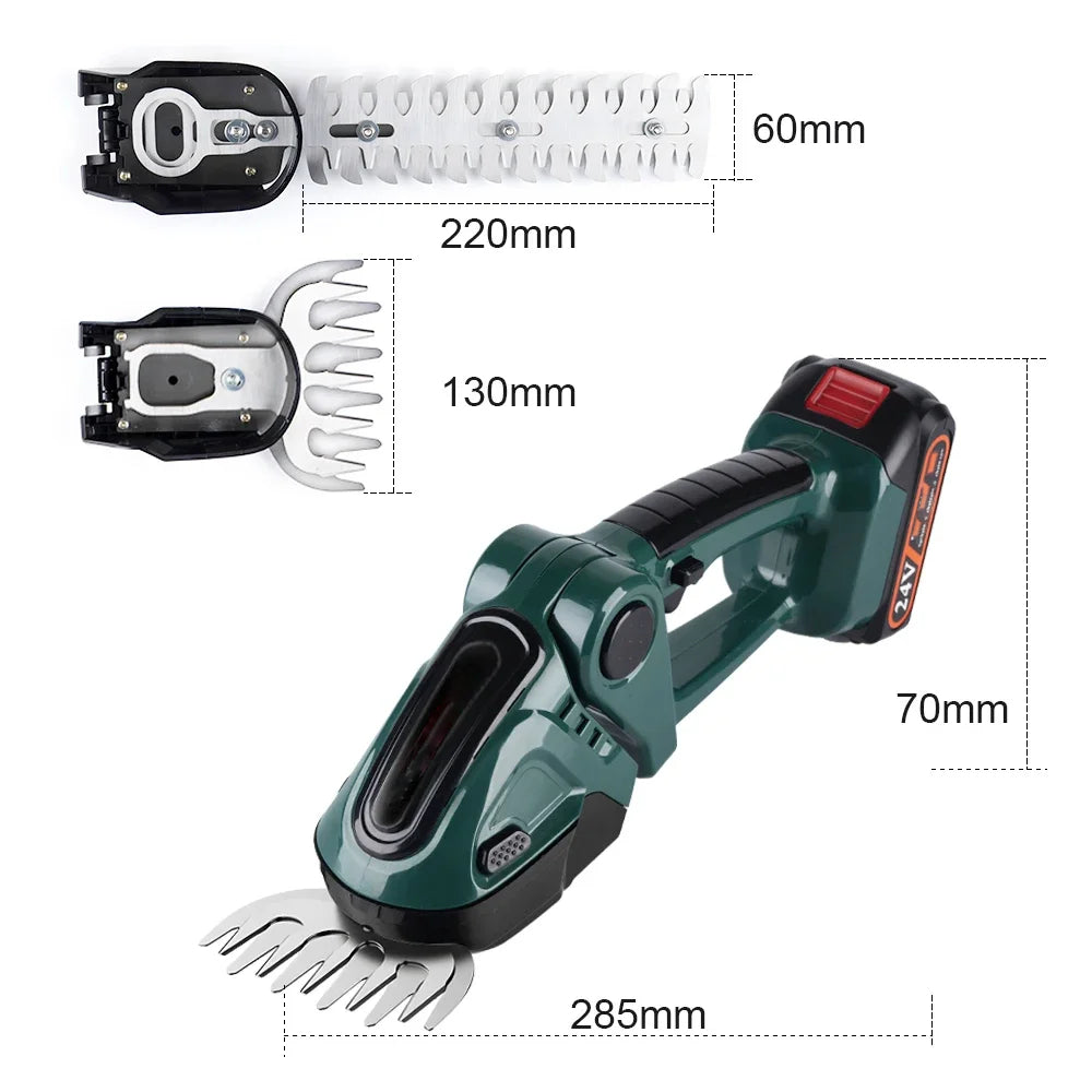 Rechargeable Garden Hedge & Grass Cutter Combo