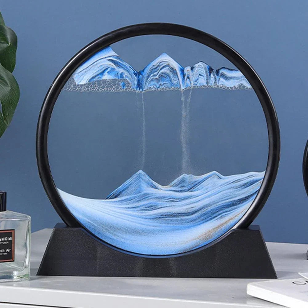 Dynamic Sand Art Display for Relaxation