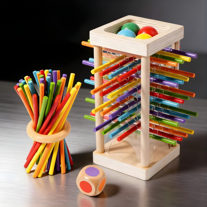 Colorful Stacking Challenge – Develop Fine Motor Skills Ages 3+