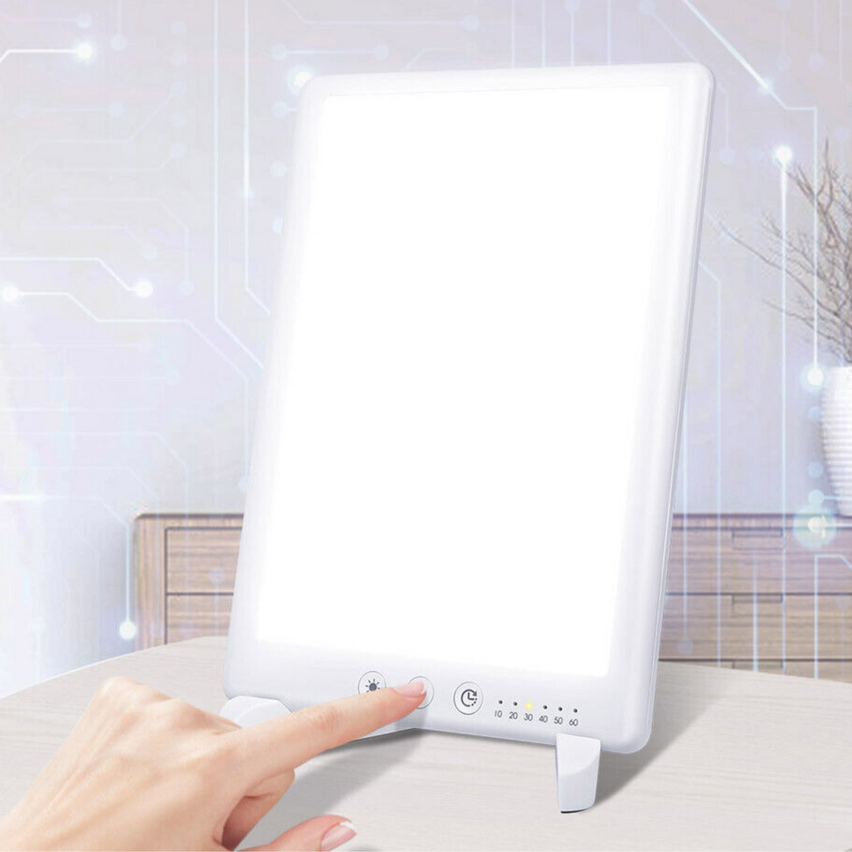 Compact Mood-Boosting Sunlight Therapy Lamp