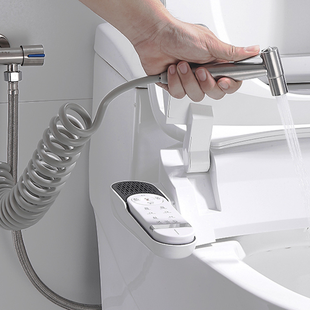 Smart Handheld Bidet Spray System with Self-Cleaning Function