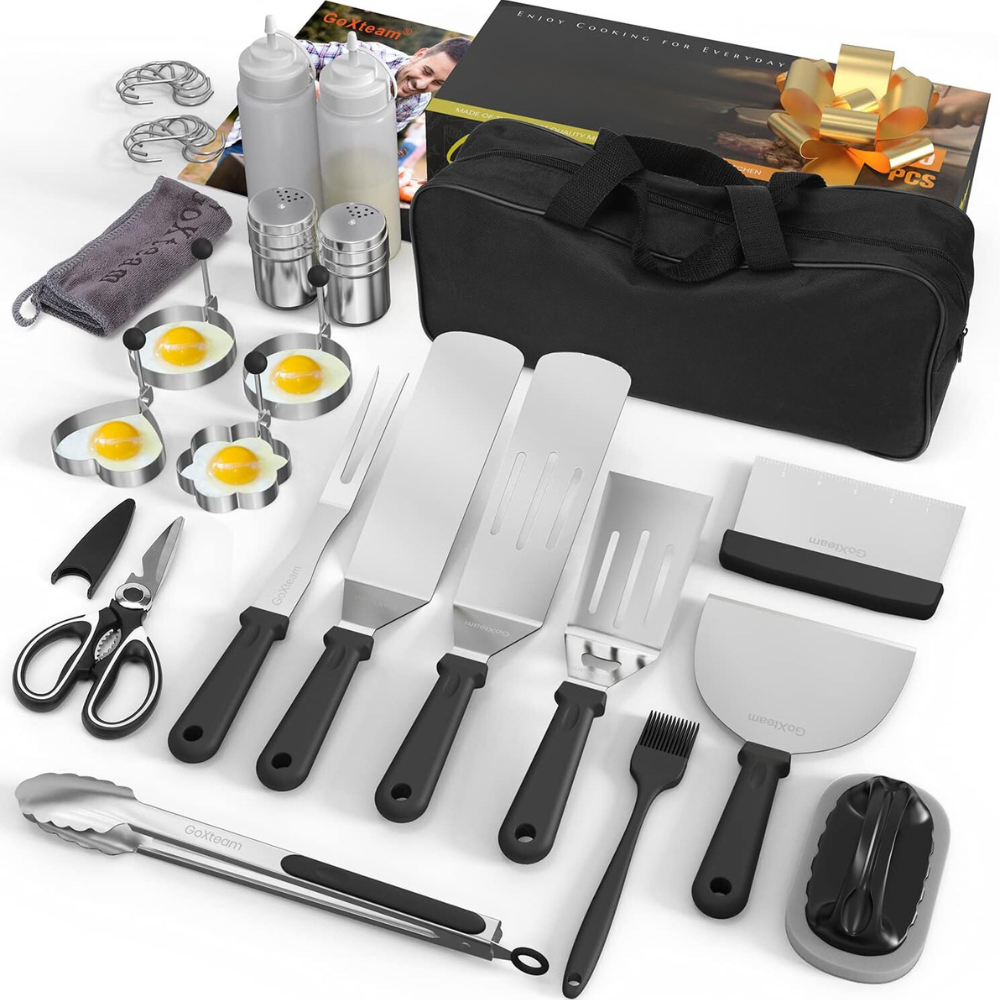30-Piece Premium Griddle Tool Set for Outdoor Cooking