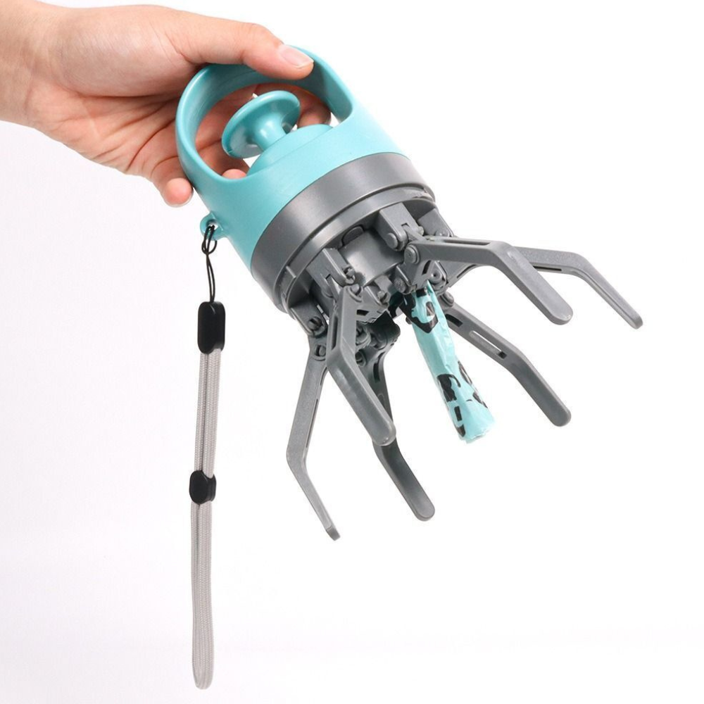 Pet Waste Collection Tool with Built-In Bag Dispenser