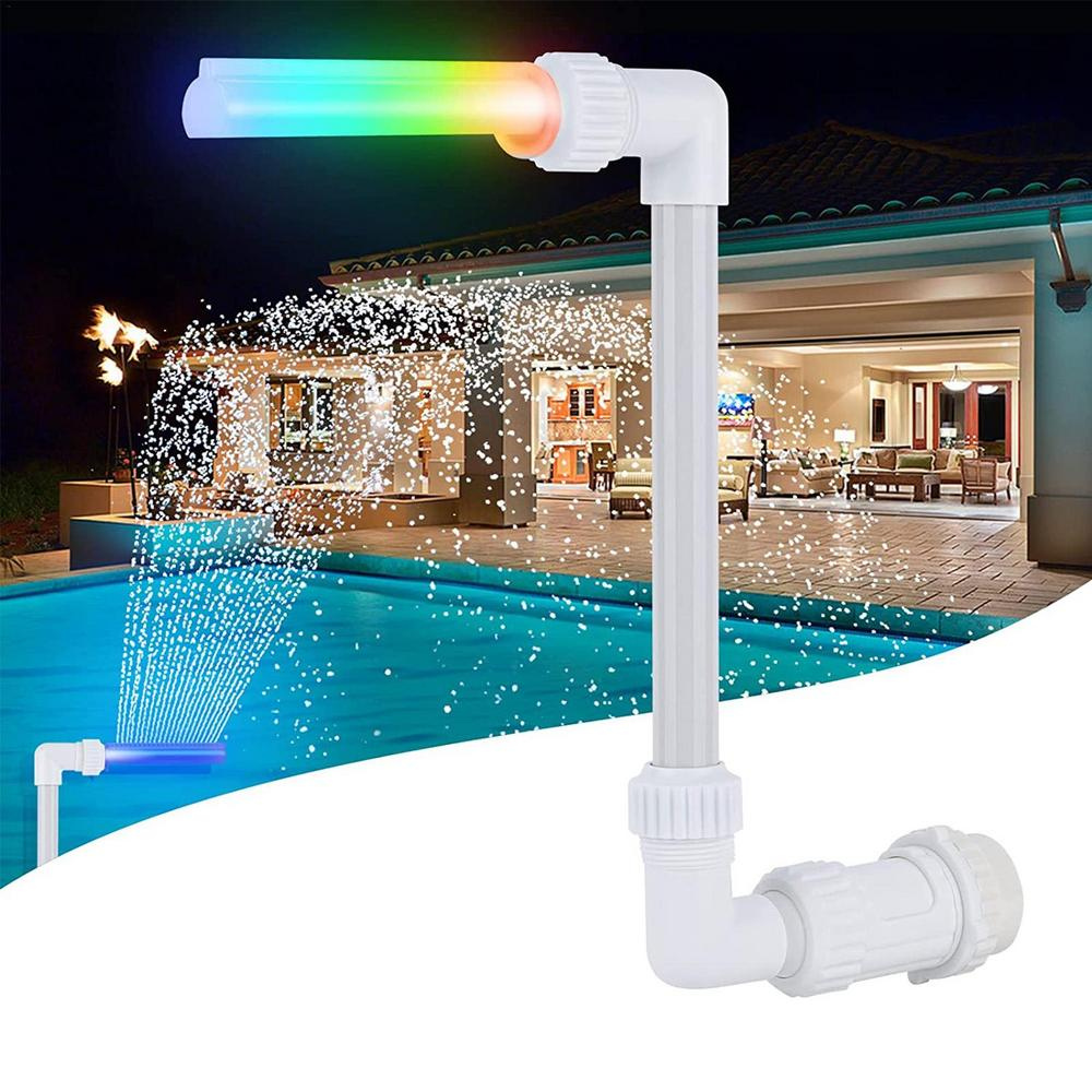 Radiant Pool Waterfall with LED Light Show