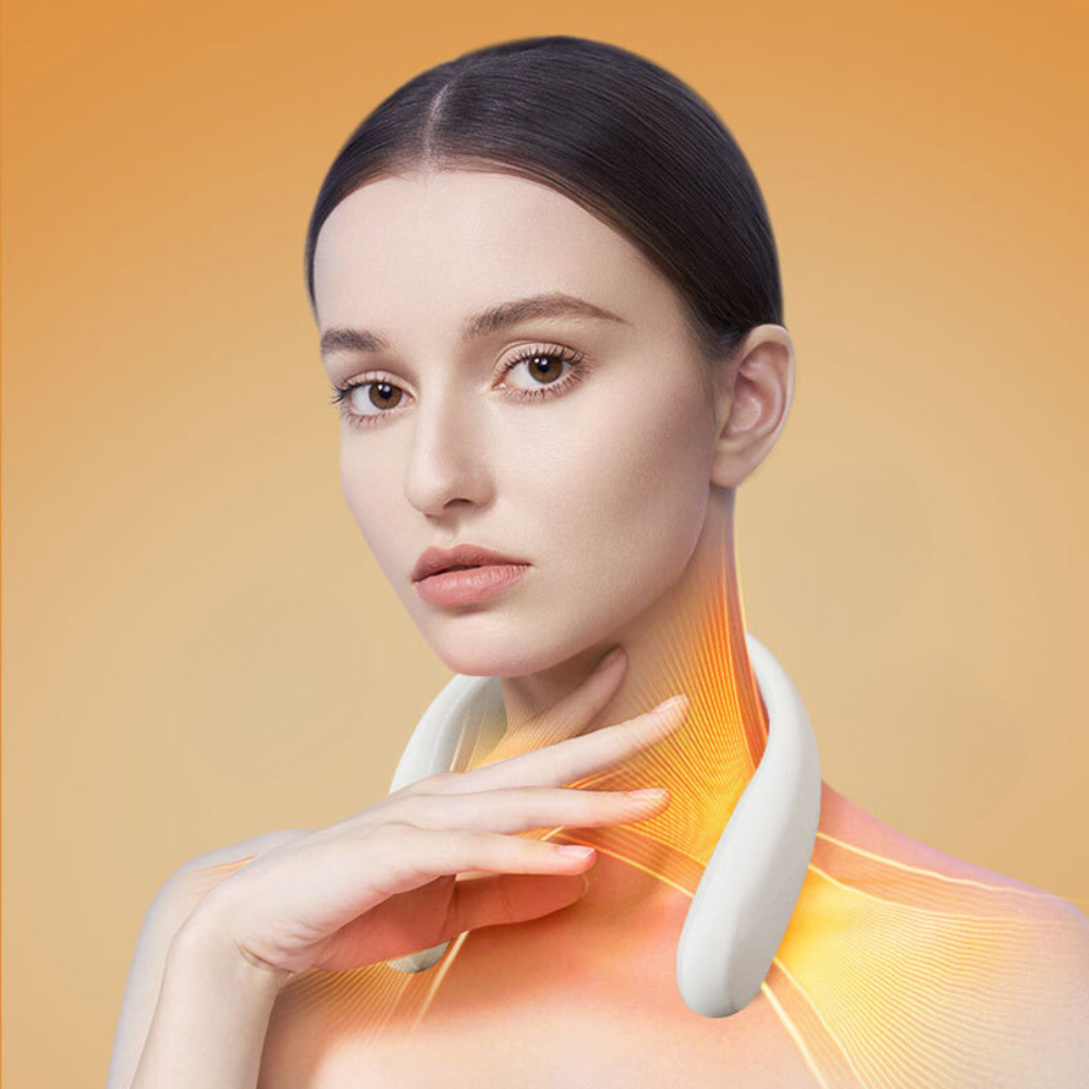 Stylish Rechargeable Neck Heater with Fan Functionality
