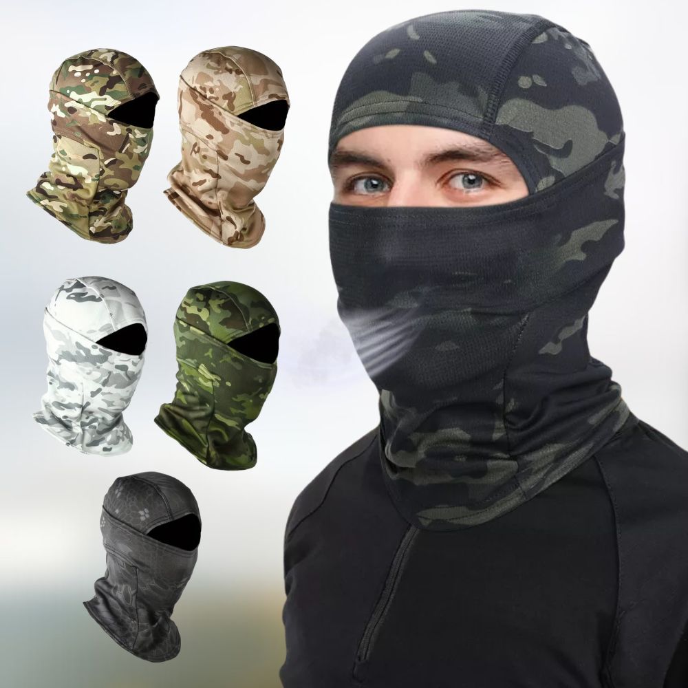 All-Weather Fleece-Insulated Camo Face Mask