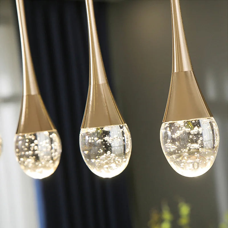 Warm Glow Glass Pendant Light