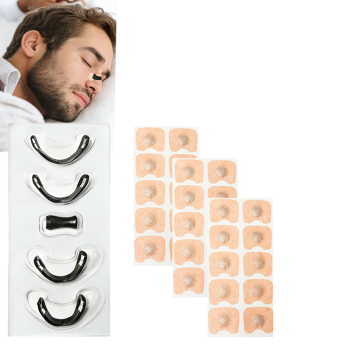 BreatheEasy Magnetic Nasal Strips for Improved Airflow