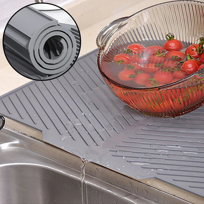 Versatile Silicone Dish Drying Mat for Effortless Kitchen Care
