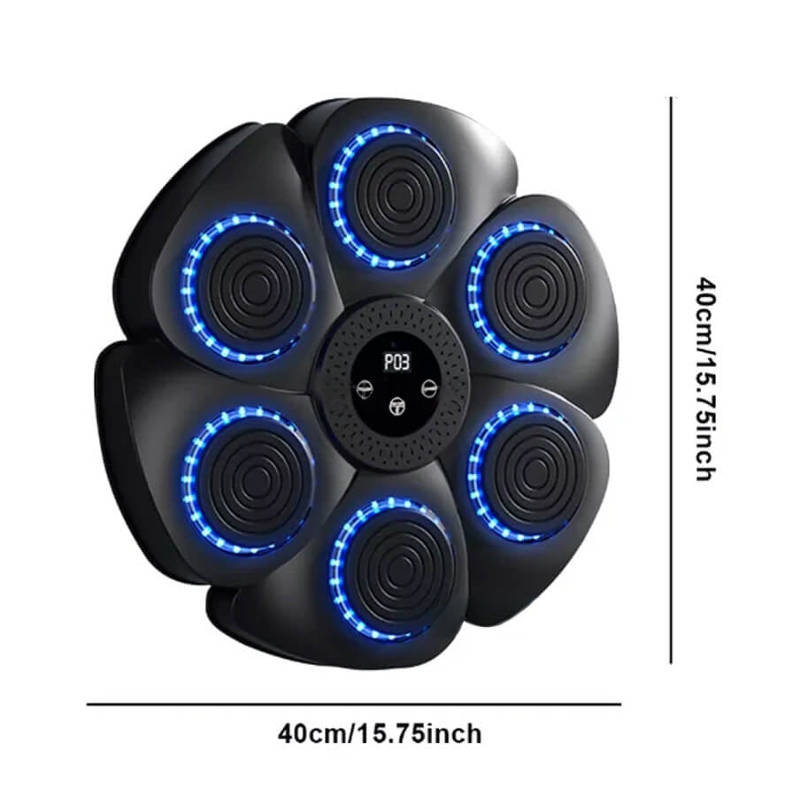 RhythmStrike Interactive Boxing Trainer with LED Feedback