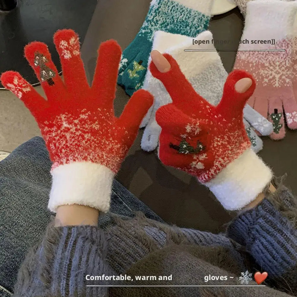 Charming Convertible Fleece-Lined Winter Gloves