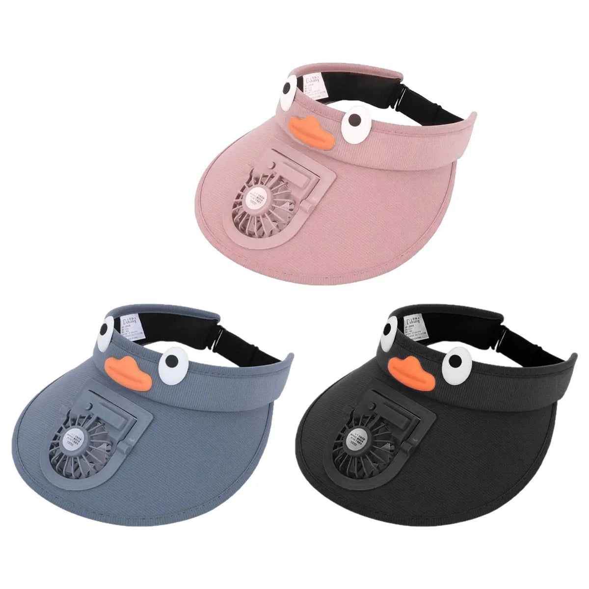 Kids' Sun Shield Hat with Built-In Cooling Fan