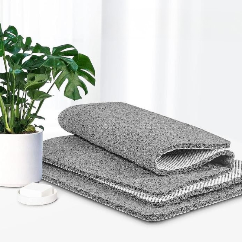 Customizable Non-Slip Shower Mat with Quick Drain Design