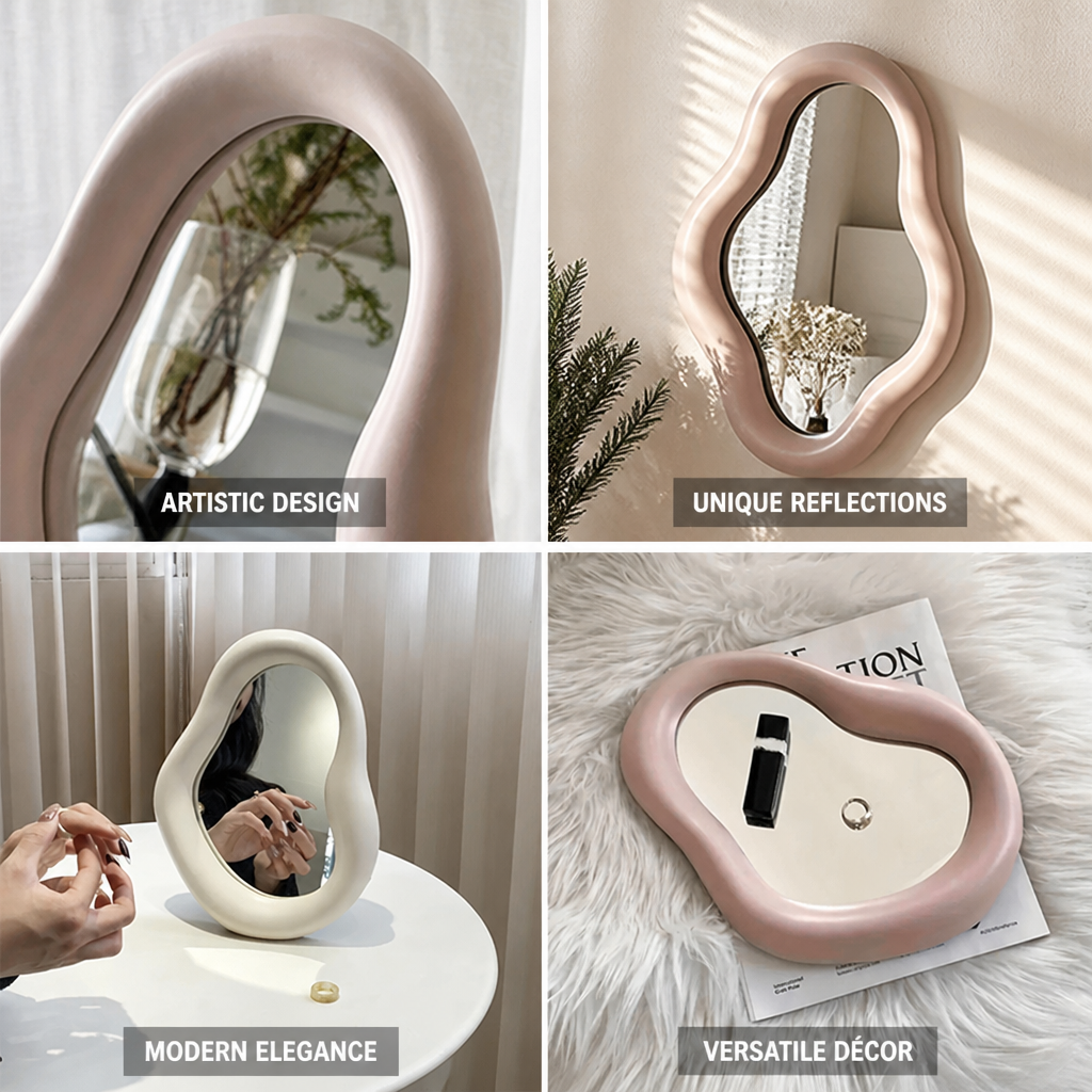 Warped Sculptural Wall Mirror