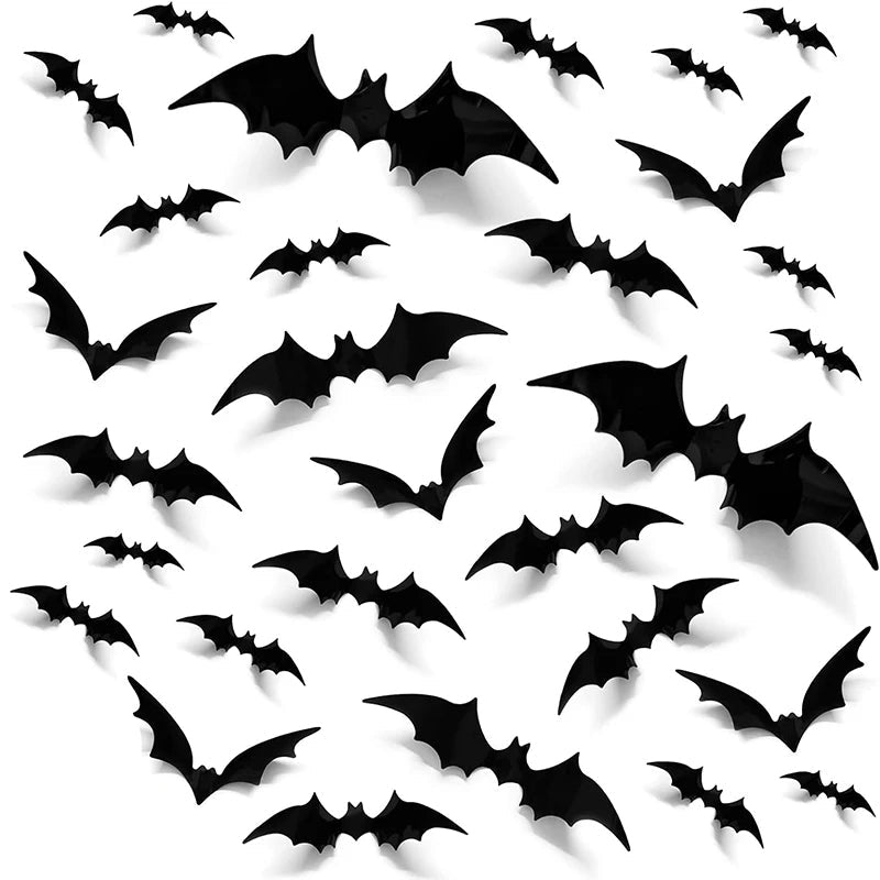 Lifelike Halloween Bat Wall Decor for Spooky Ambiance