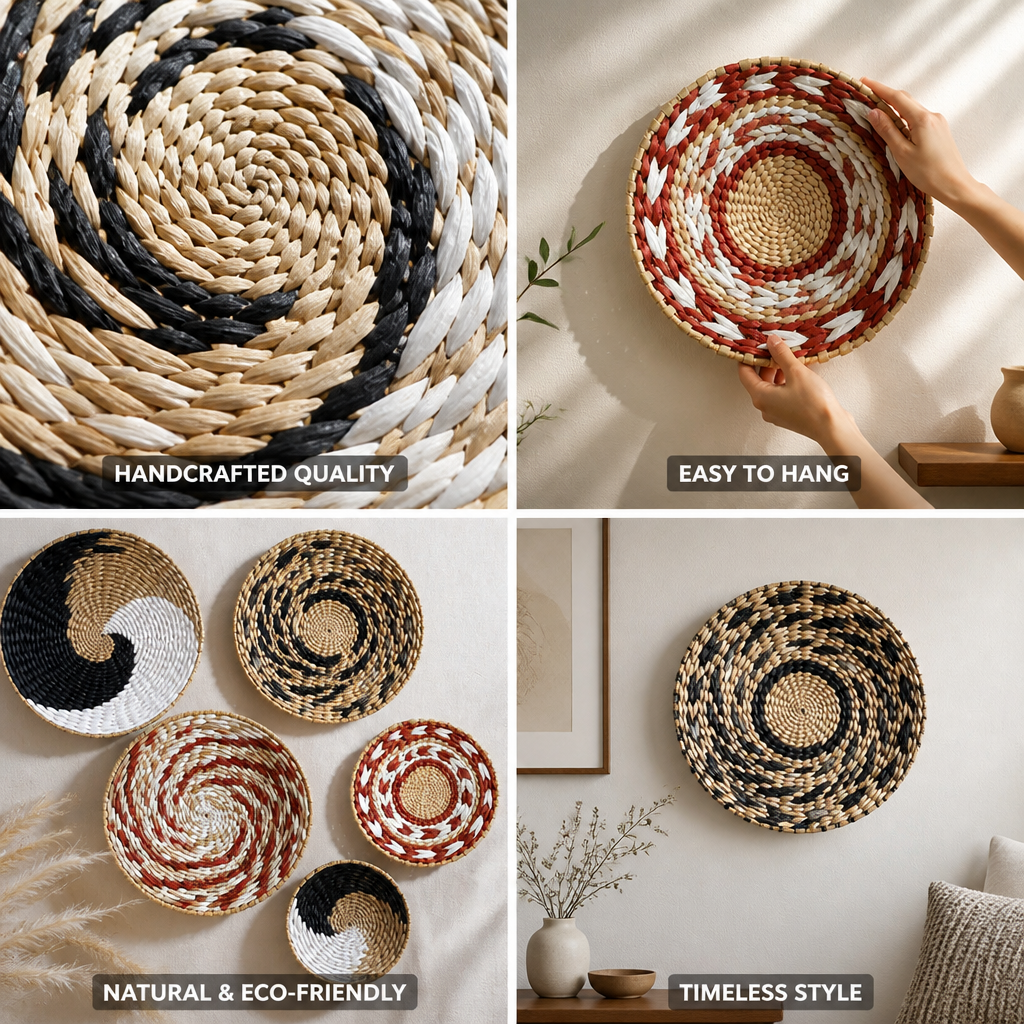Handwoven Seagrass Wall Art