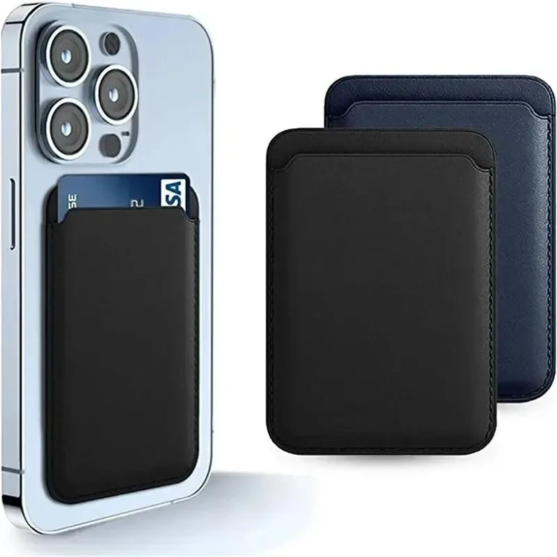 Magnetix Slim Card Wallet – 16-Magnet PU Leather Phone Accessory for iPhone 12-15