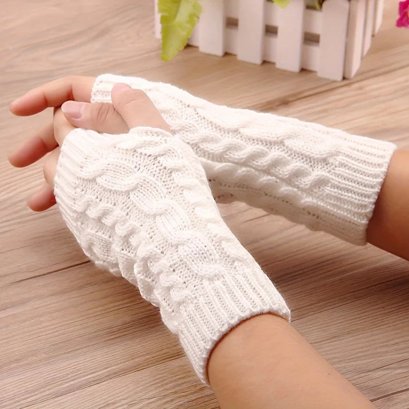 Chic Fingerless Winter Gloves for Women