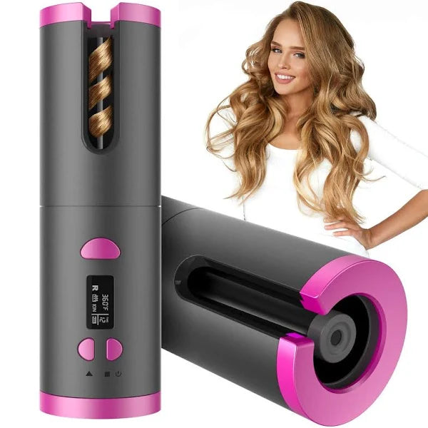 Cordless Automatic Hair Curling Device for Effortless Styling