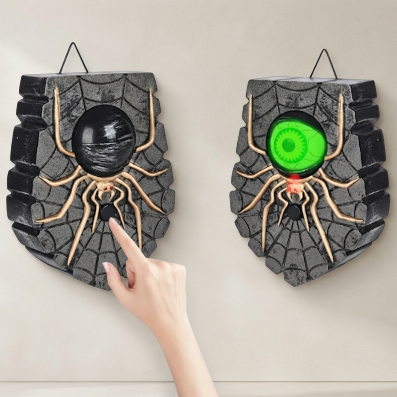 Spooky Spider Doorbell: Wireless Halloween Decor