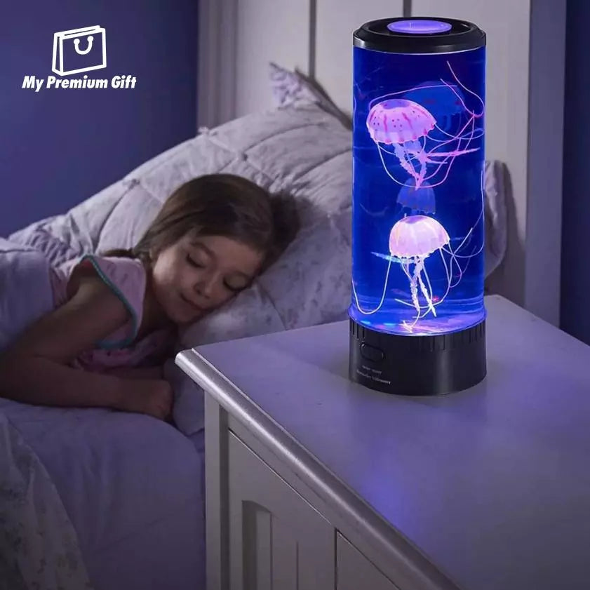 Mesmerizing Aquatic LED Mood Light with Color-Changing Jellyfish