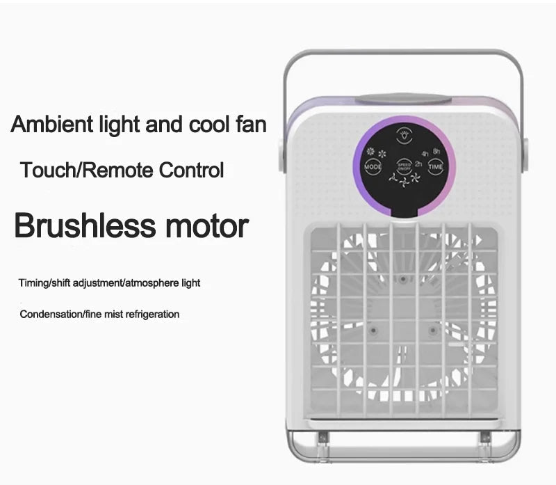Portable Mist Cooling Fan with Touch Control