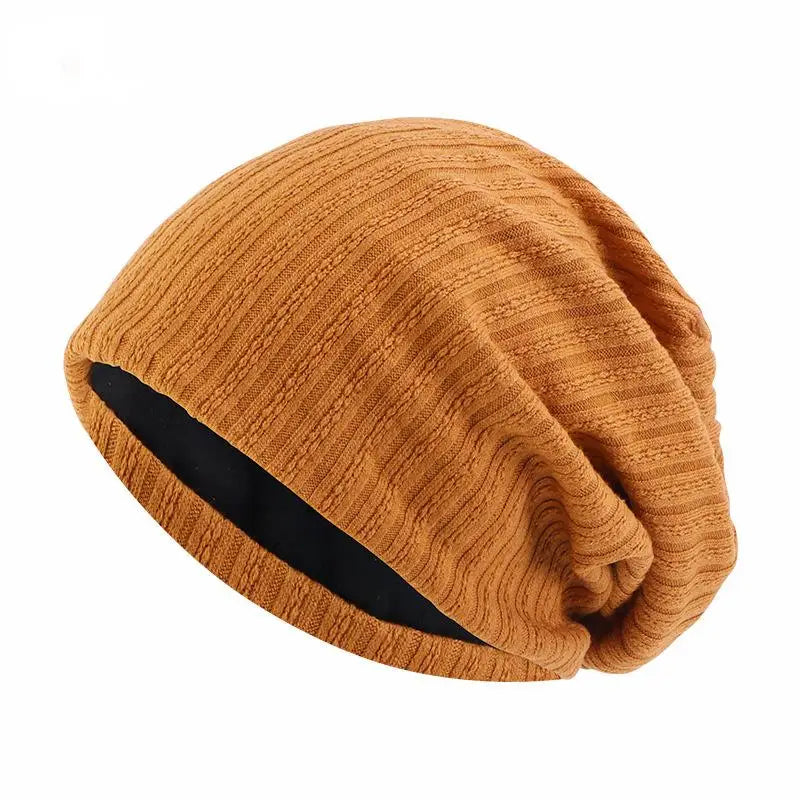 Textured Cotton Beanie for Spring and Fall Comfort