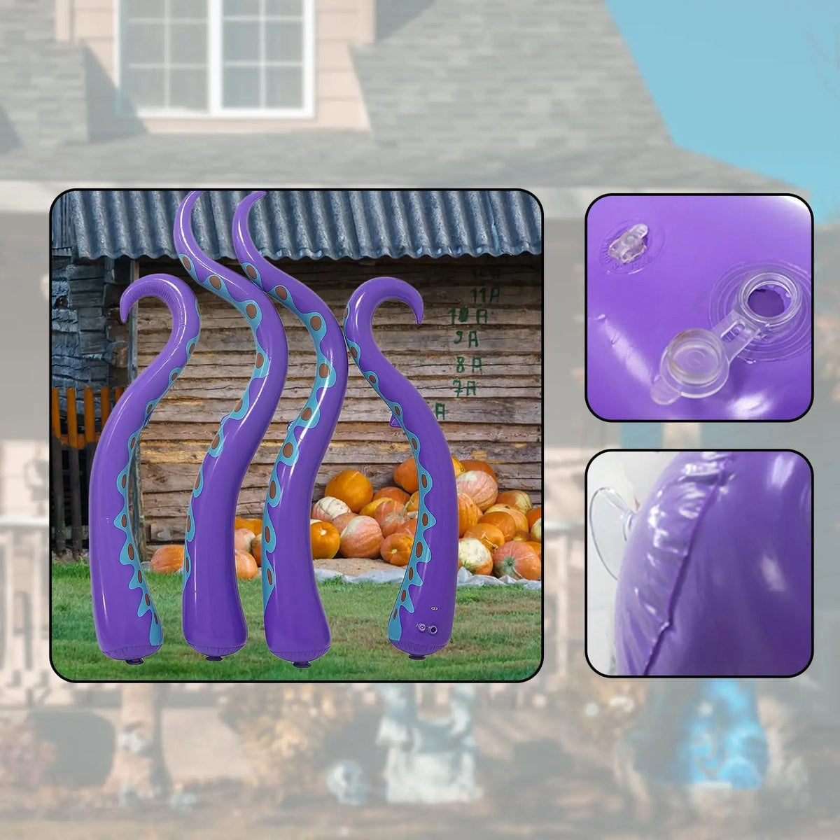 Enormous Inflatable Sea Creature Tentacles for Halloween Fun