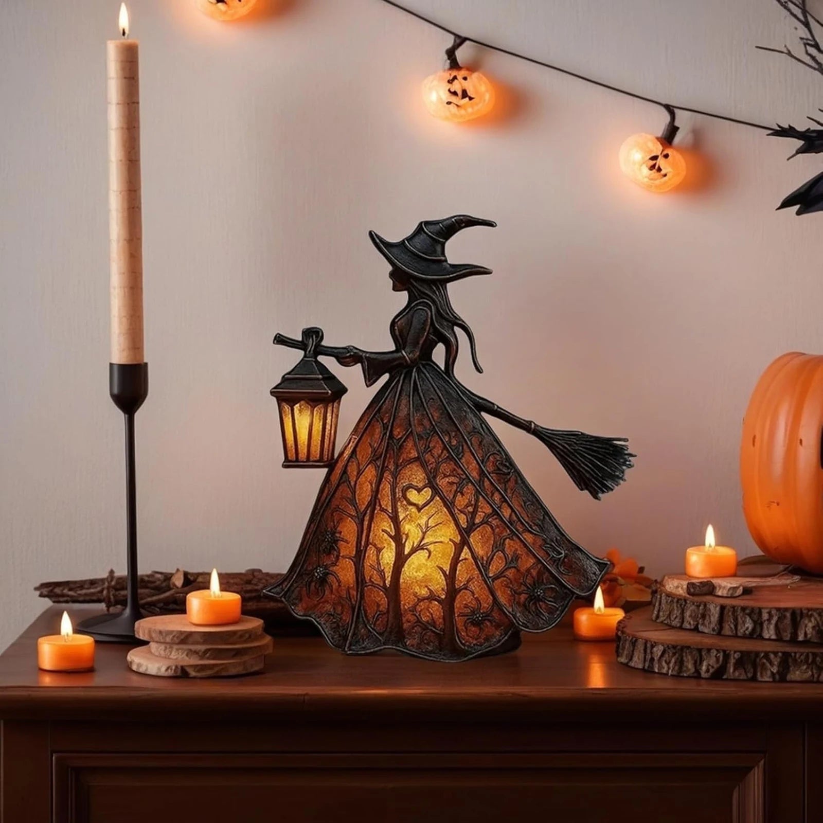 Enchanting Witch Lamp for Spooky Home Decor