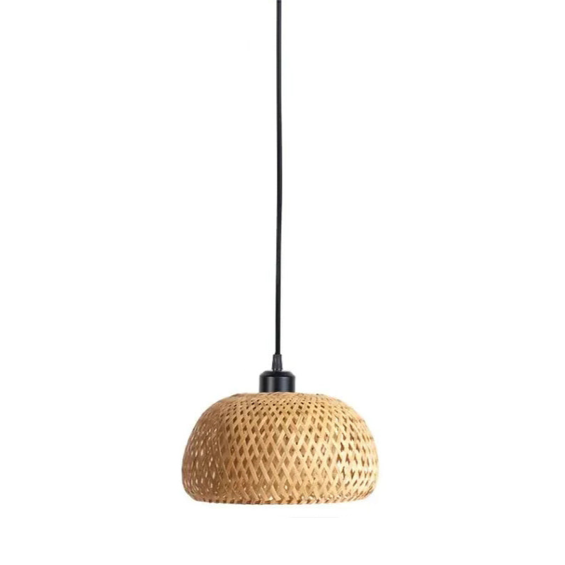 Adjustable Handwoven Bamboo Pendant Light for Elegant Spaces