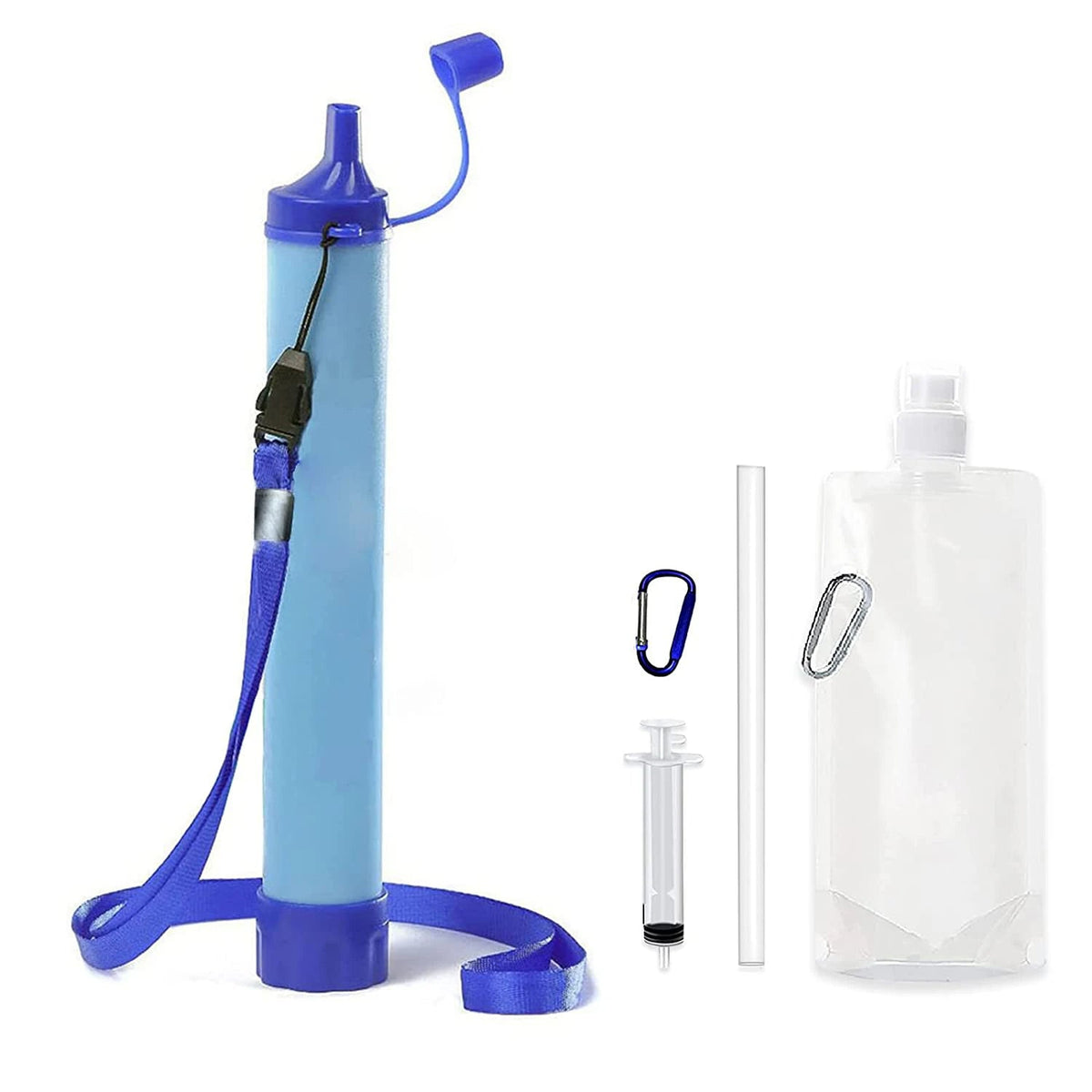 Compact Water Purification Straw for Outdoor Adventures