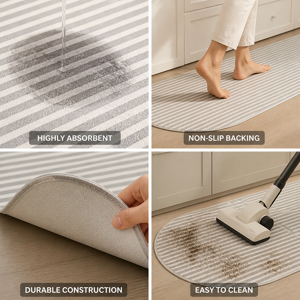 Absorbent & Non-Slip Kitchen Floor Runner
