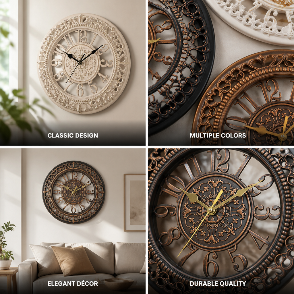 Timeless Classic Wall Clock (12-Inch)