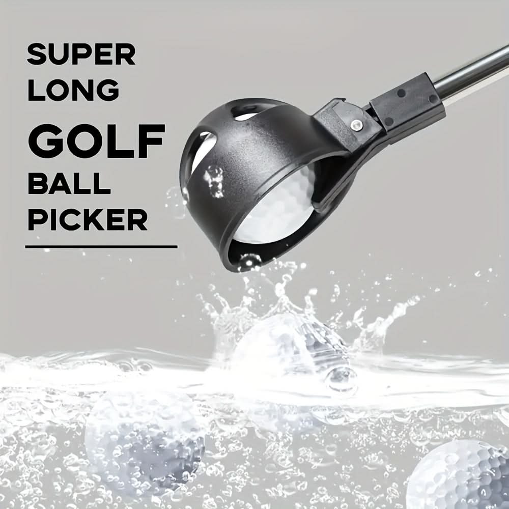 Extendable Steel Golf Ball Catcher for Effortless Retrieval