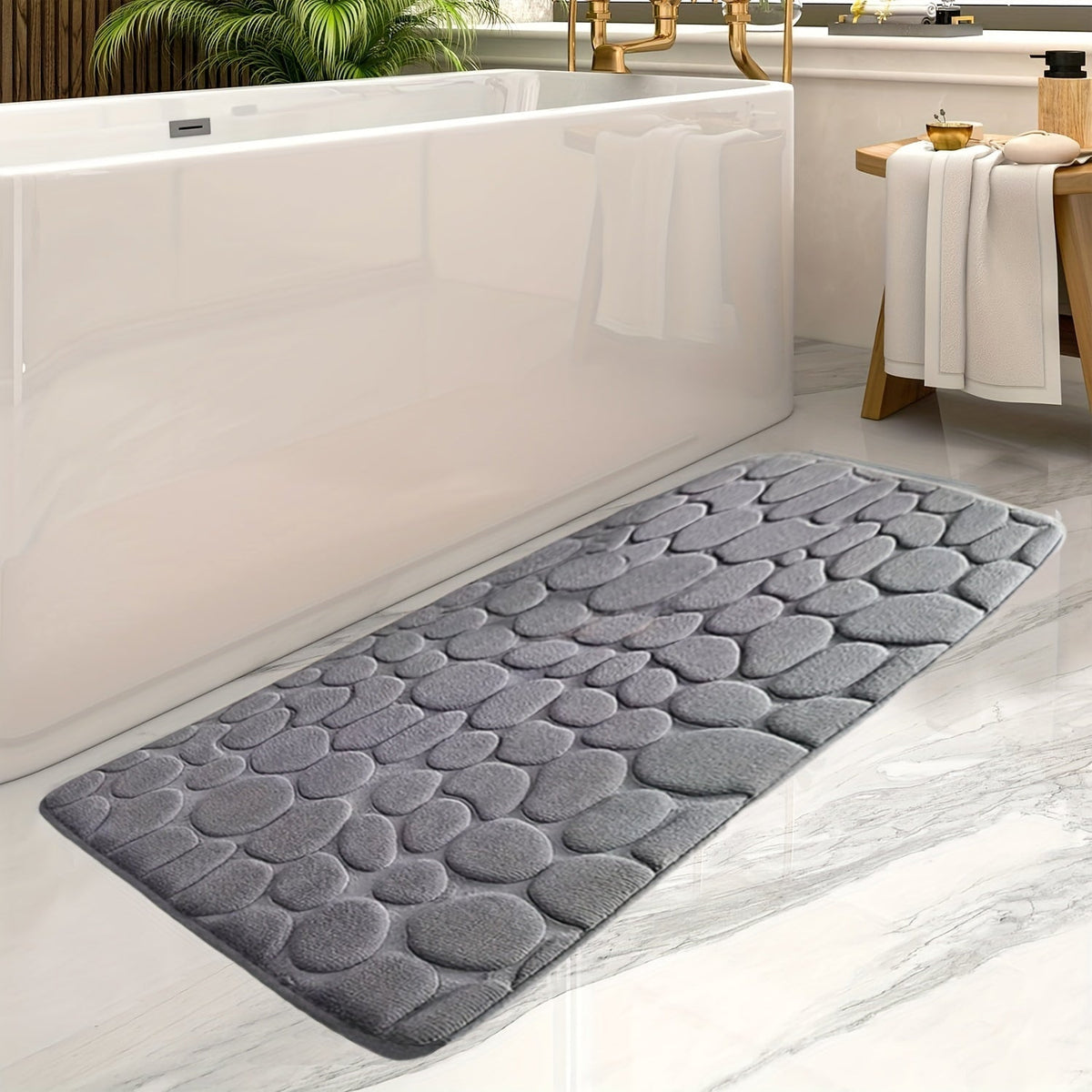 Striped Extra-Large Bath Mat