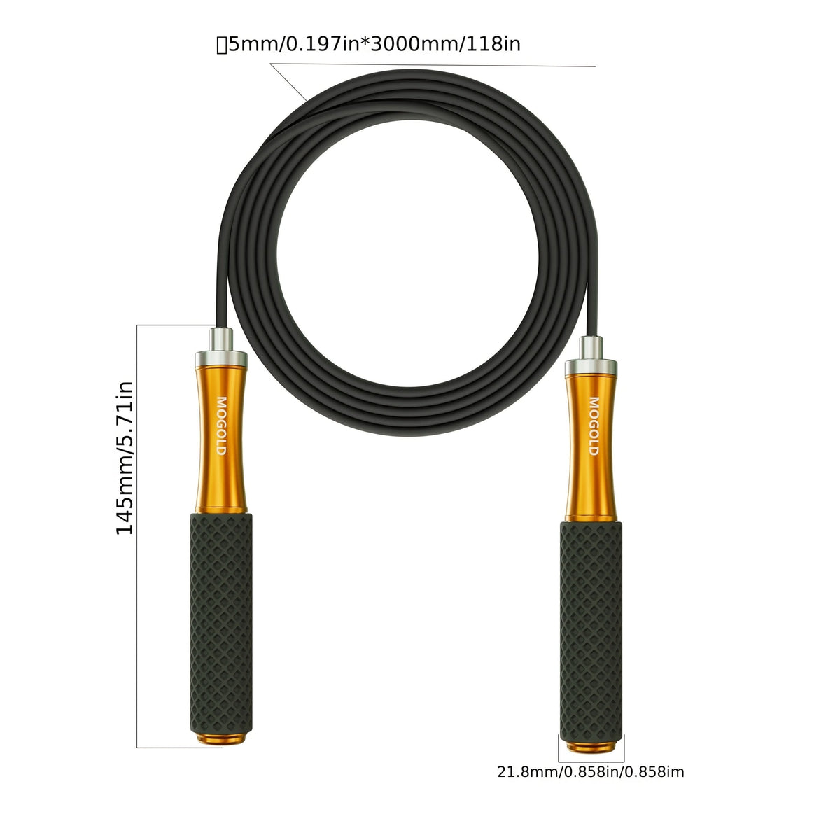 FlexiFit Adjustable Jump Rope for Cardio and Endurance