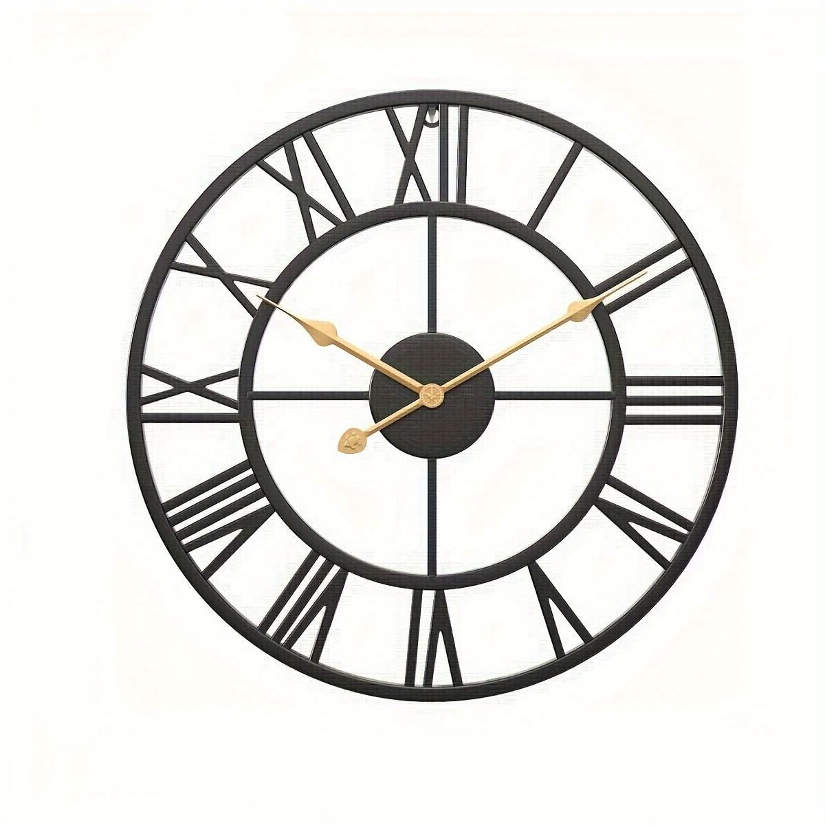 SerenityTime - Vintage-Inspired Silent Wall Clock for Elegant Spaces