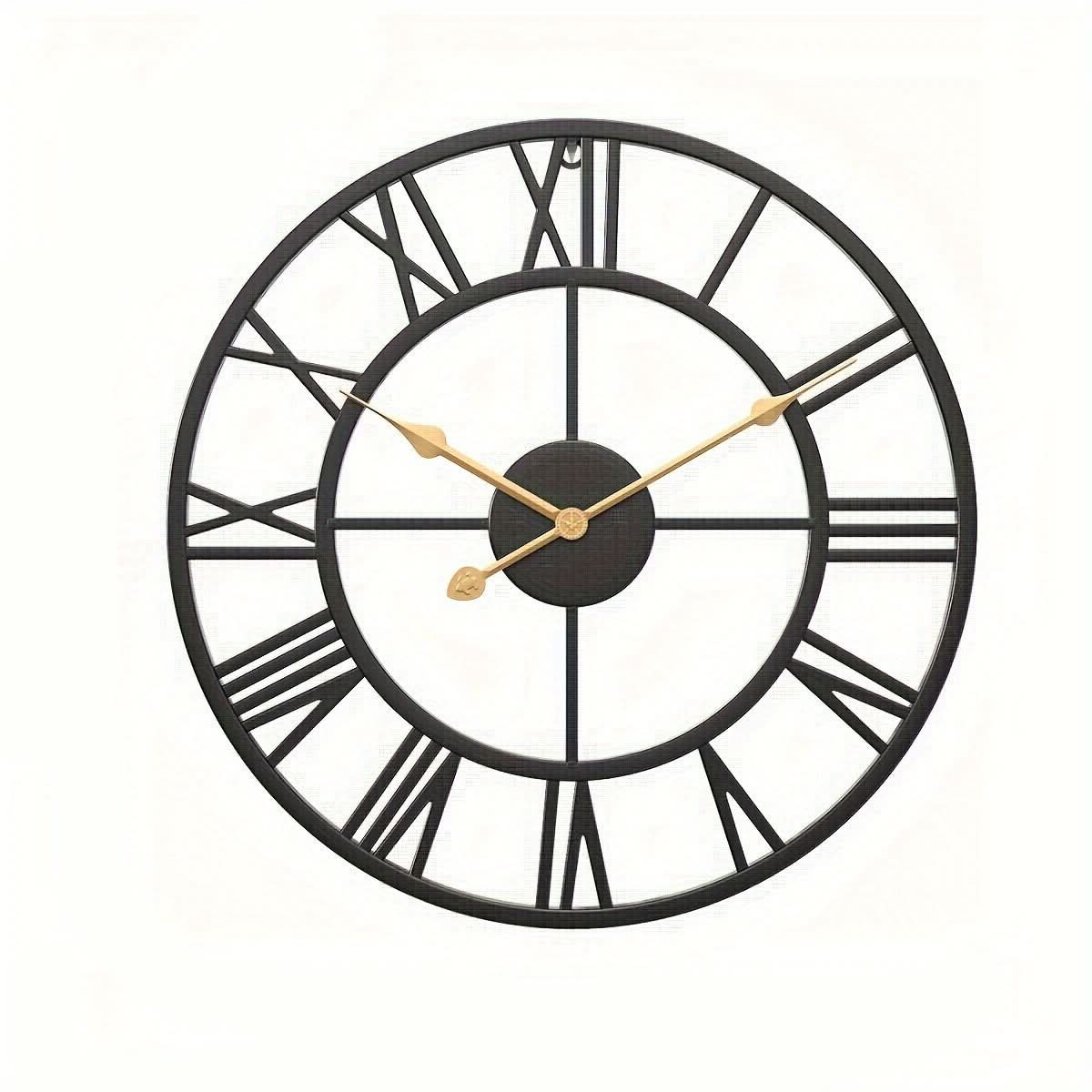 SerenityTime - Vintage-Inspired Silent Wall Clock for Elegant Spaces
