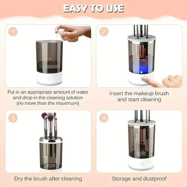 Effortless Makeup Brush Cleaning Device