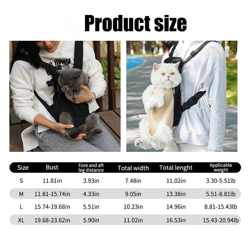 Versatile Pet Transport Pouch for Cats and Small Dogs